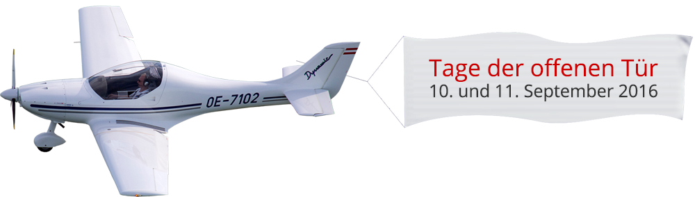 Flugplatz Eferding Flugzeugbanner