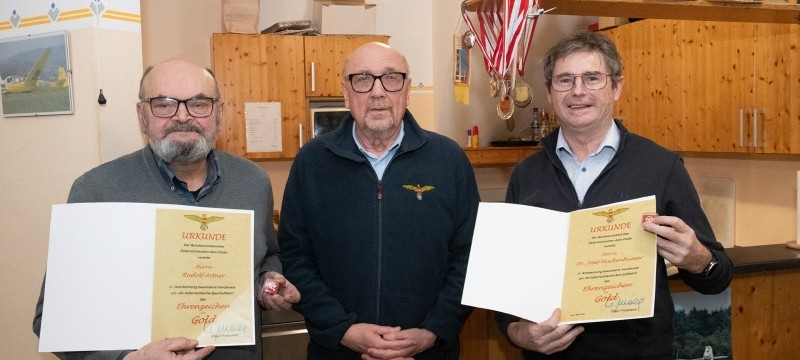 Verleihung Ehrenzeichen in Gold des österreichischen Aeroclub